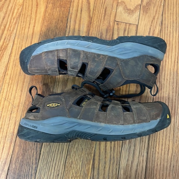 KEEN UTILITY ATLANTA II Work Shoe Sandal Steel Toe brown men’s size 10.5D - Picture 3 of 12